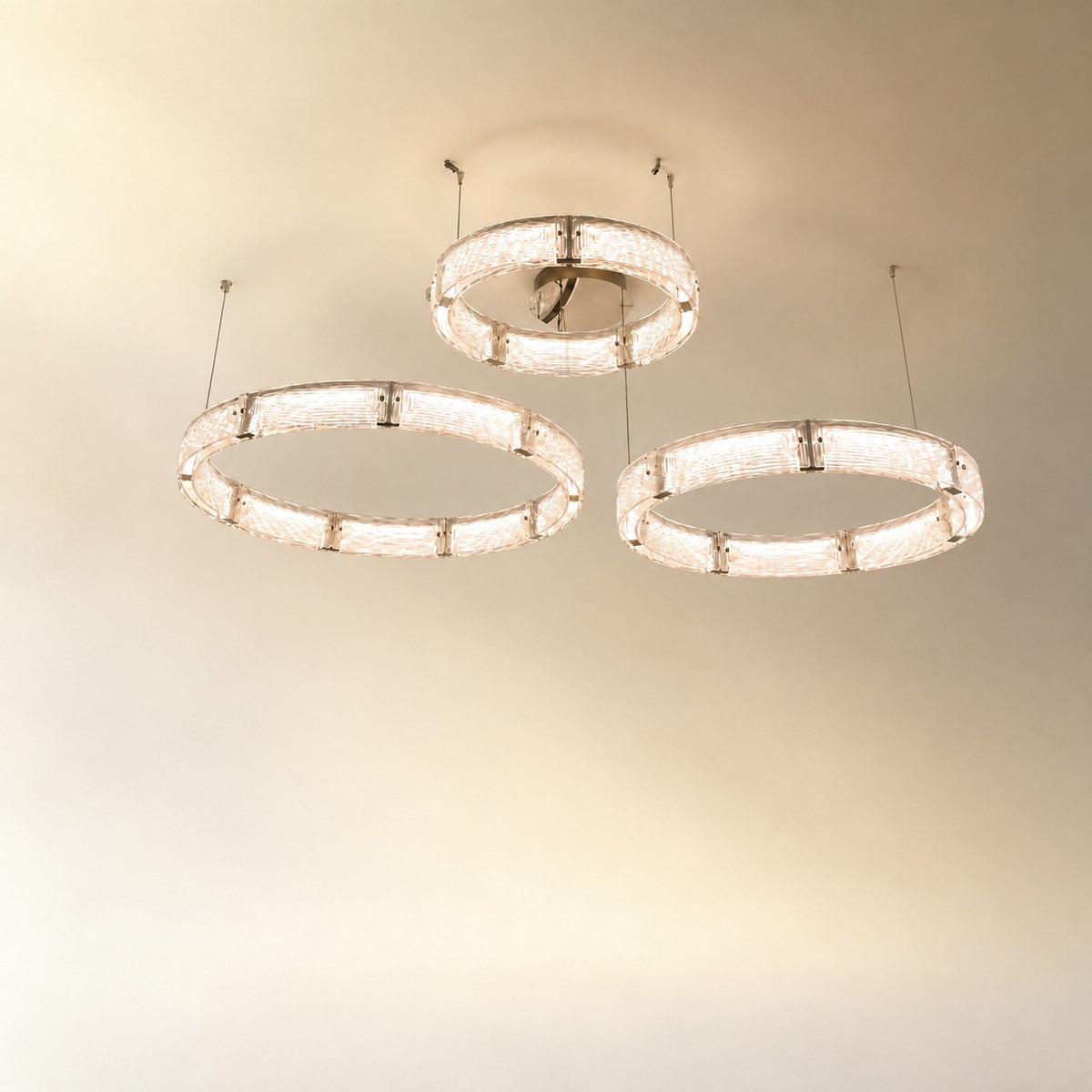 Galior Modern Glass Chandelier For Living Room