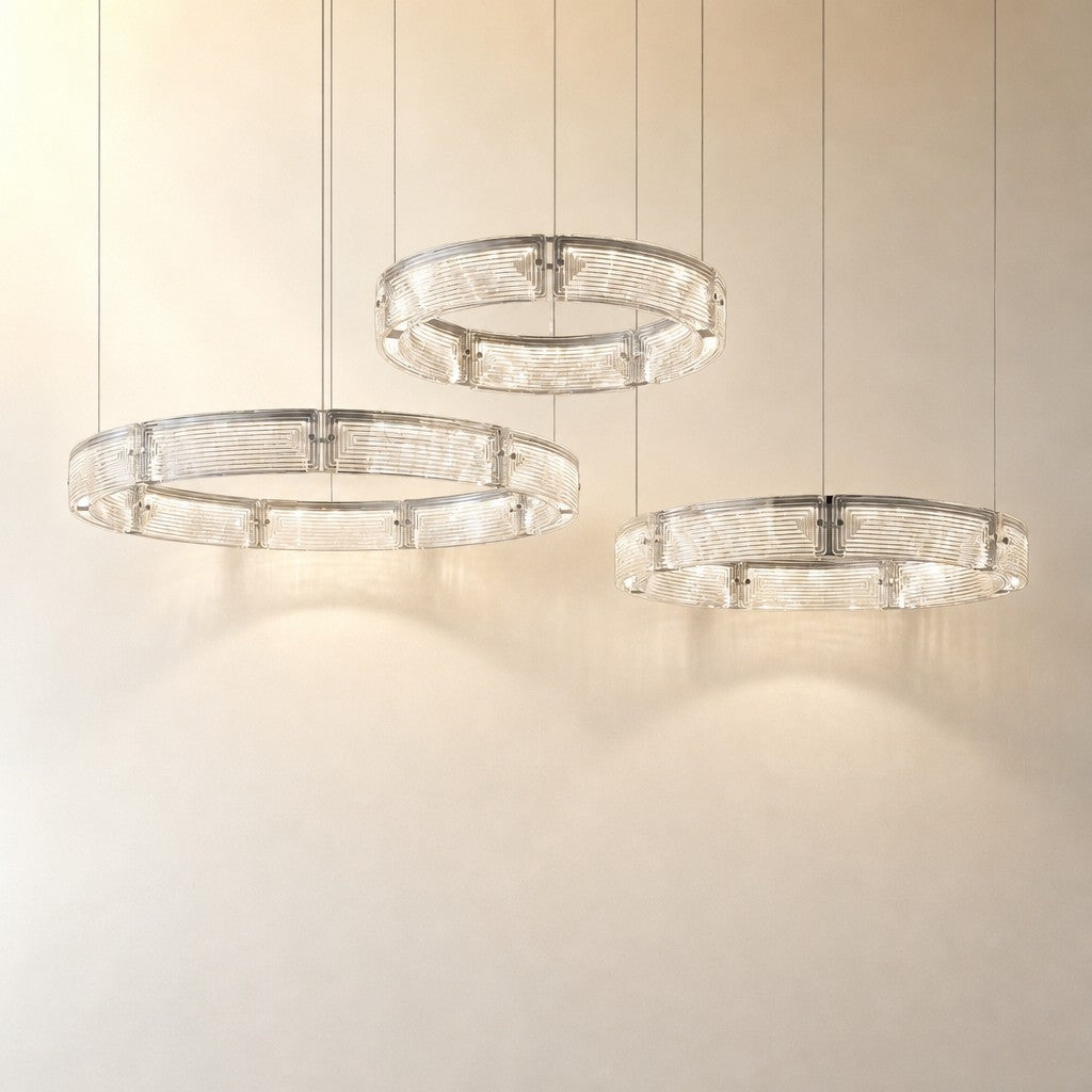 Galior Modern Glass Chandelier For Living Room
