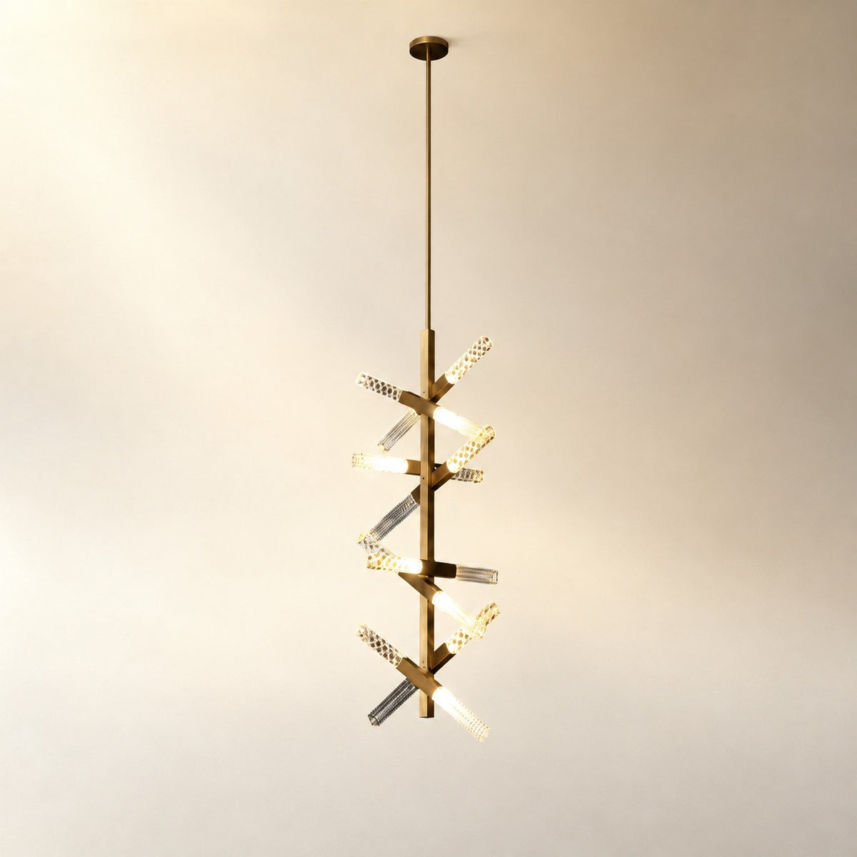 Galrin Crystal Glass Helix Chandelier