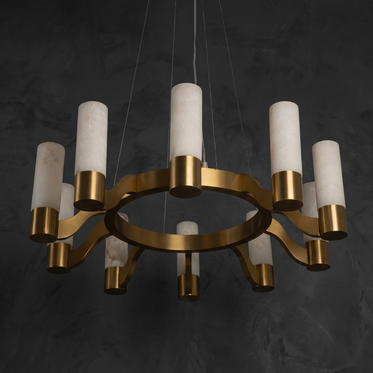 Caeia Modern Alabaster Hanging Light Fixtures