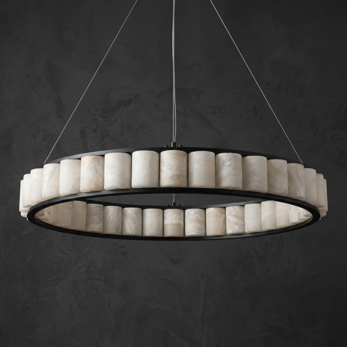 Griis Modern Alabaster Ring Chandelier