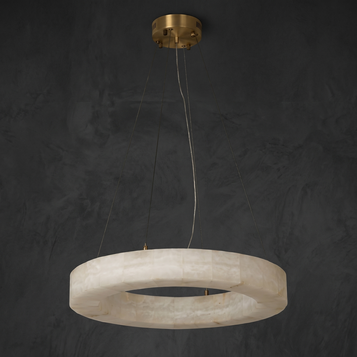 Kelen Modern Round Alabaster Chandelier