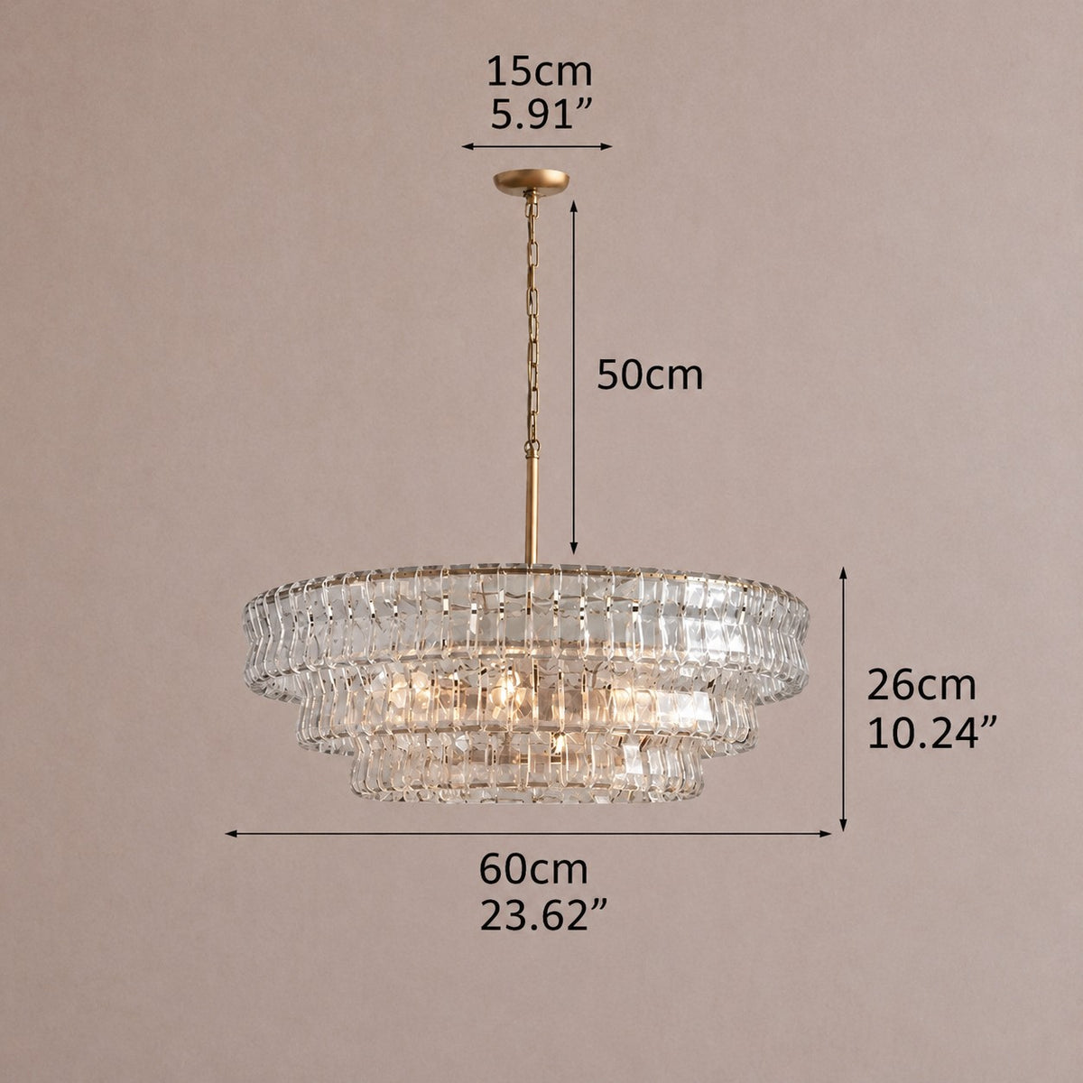 Ghiaccio Round Chandelier