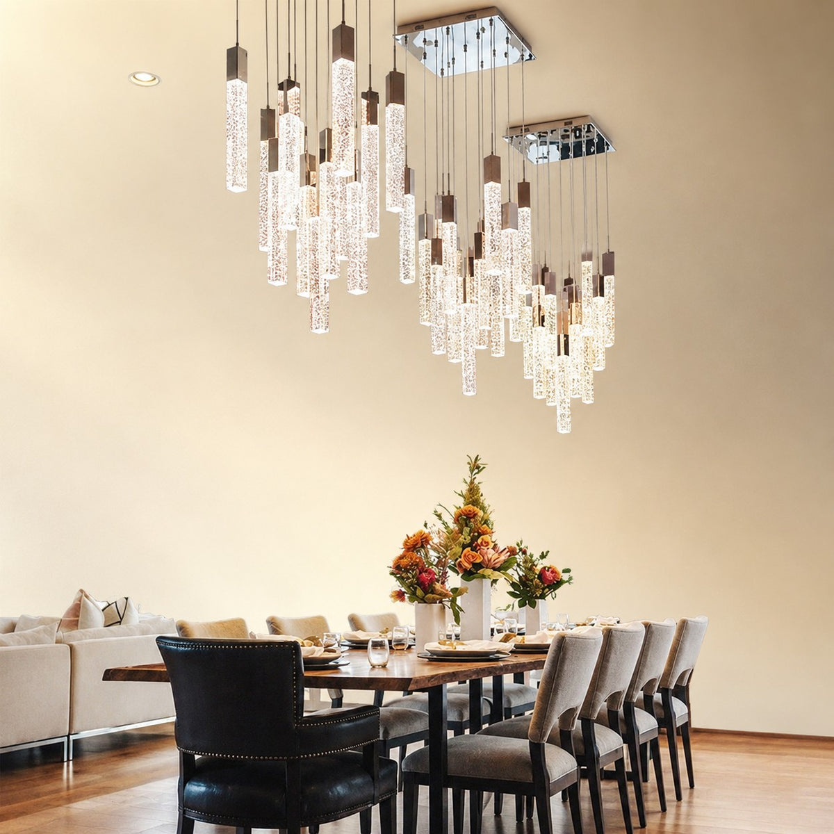 Glacier Bubble Crystal Chandelier