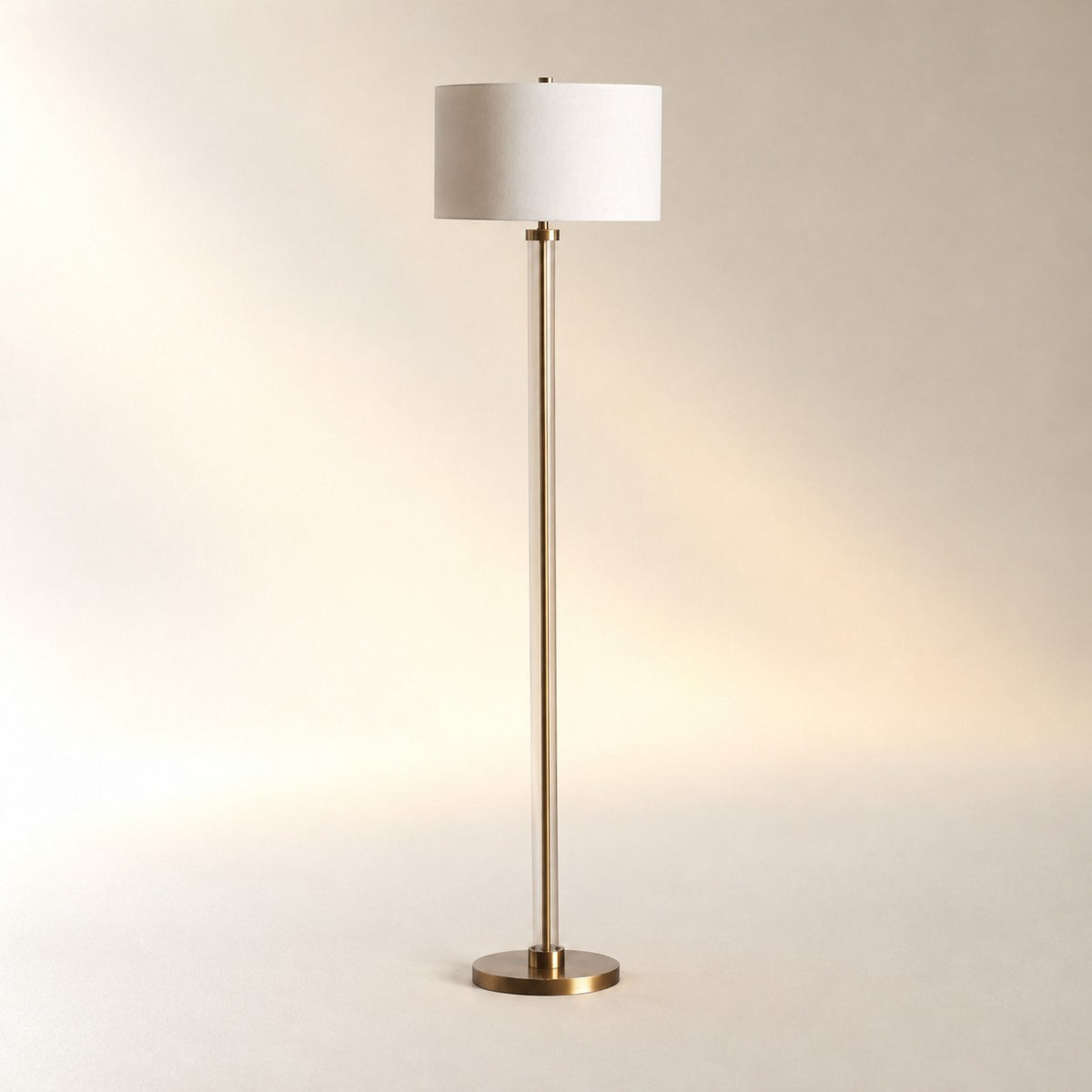 Glass Column Floor Lamp