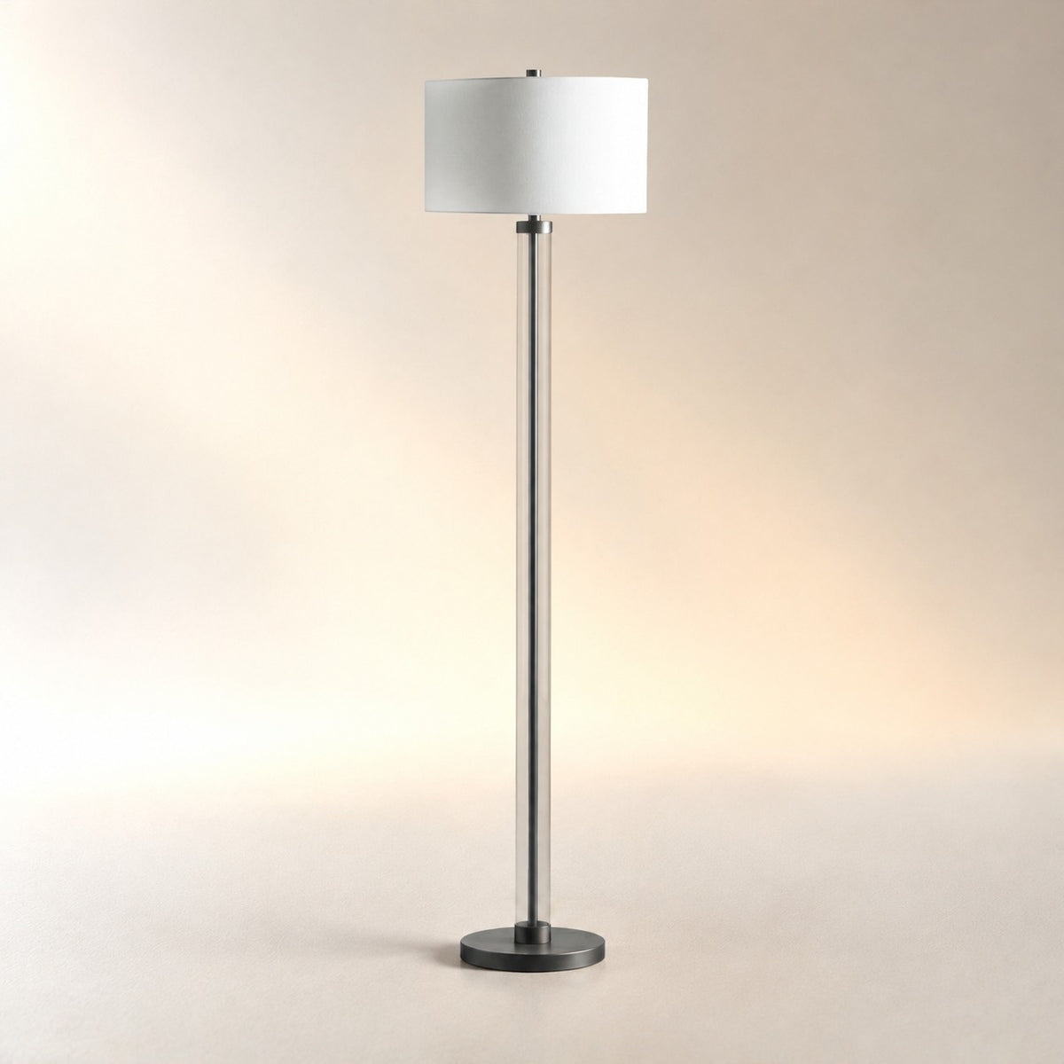 Glass Column Floor Lamp