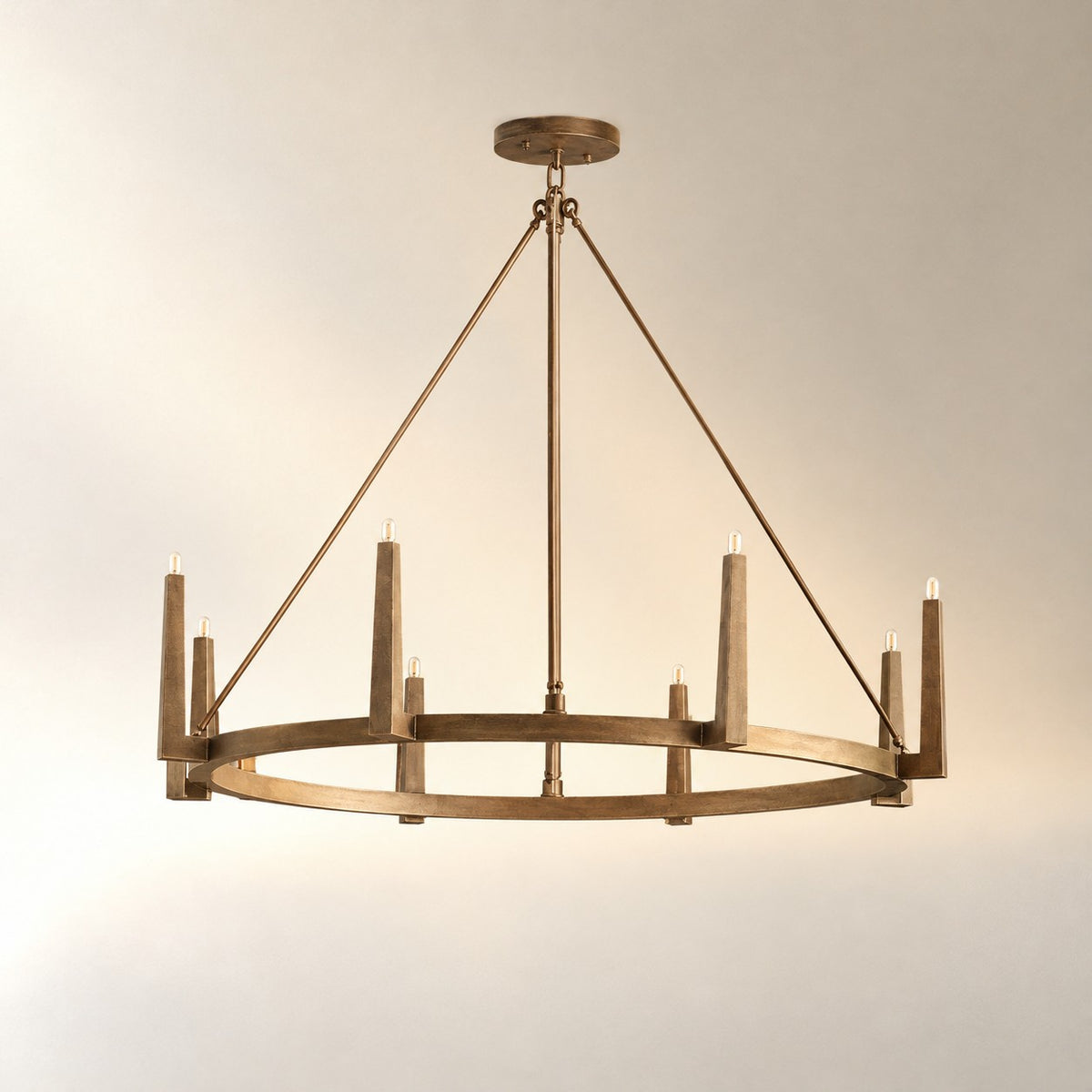 Glass Column Floor Lamp