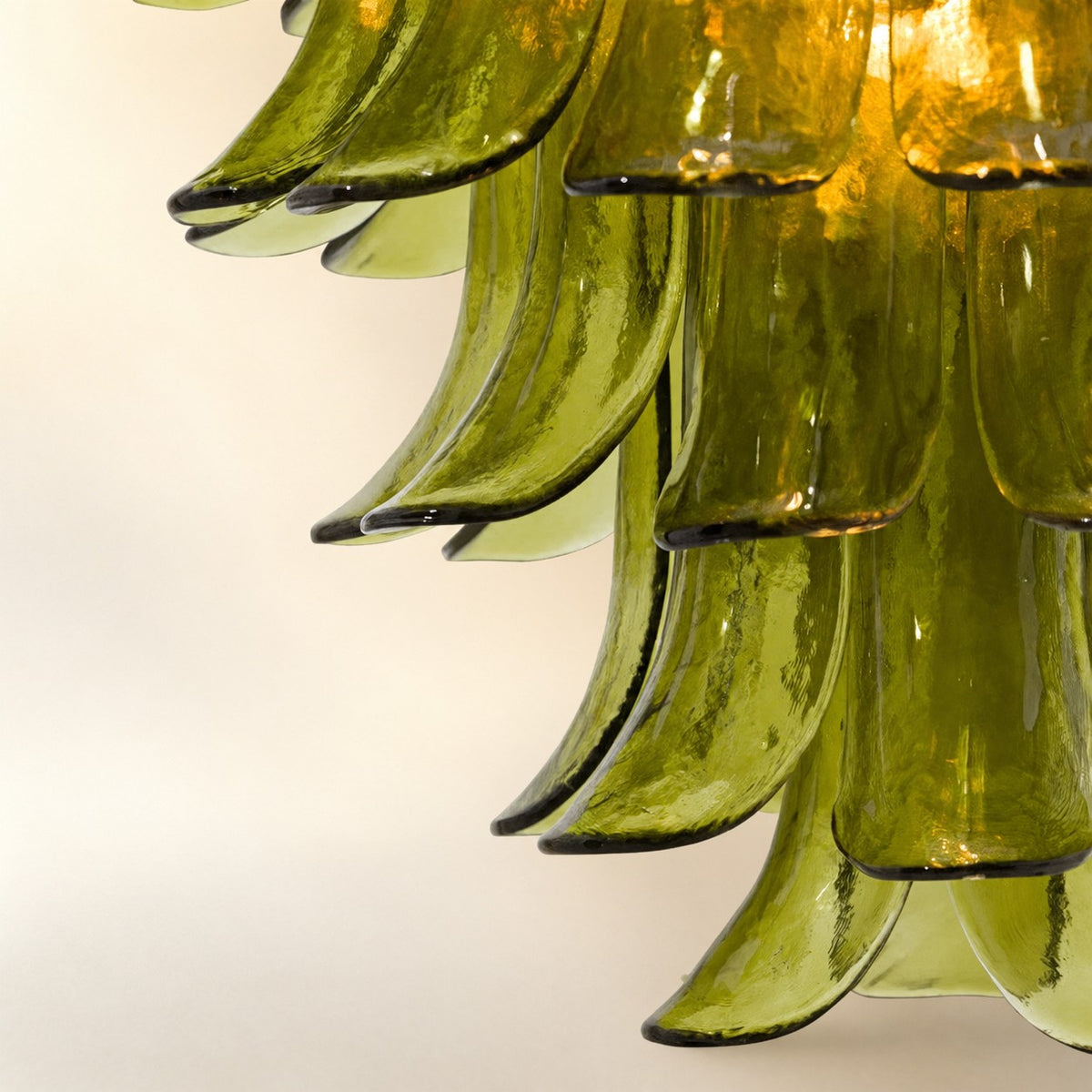 Green Petalo Murano Chandelier