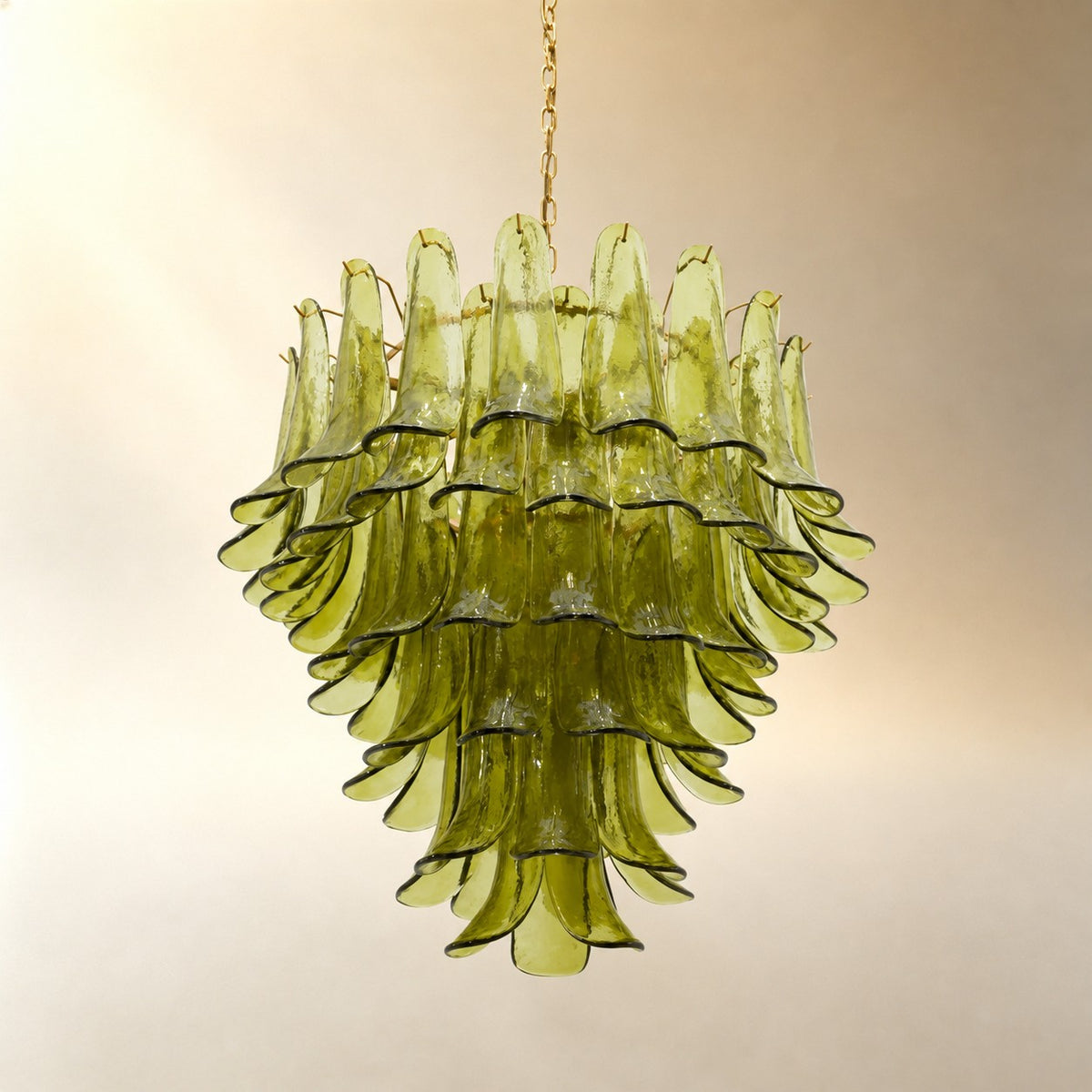 Green Petalo Murano Chandelier