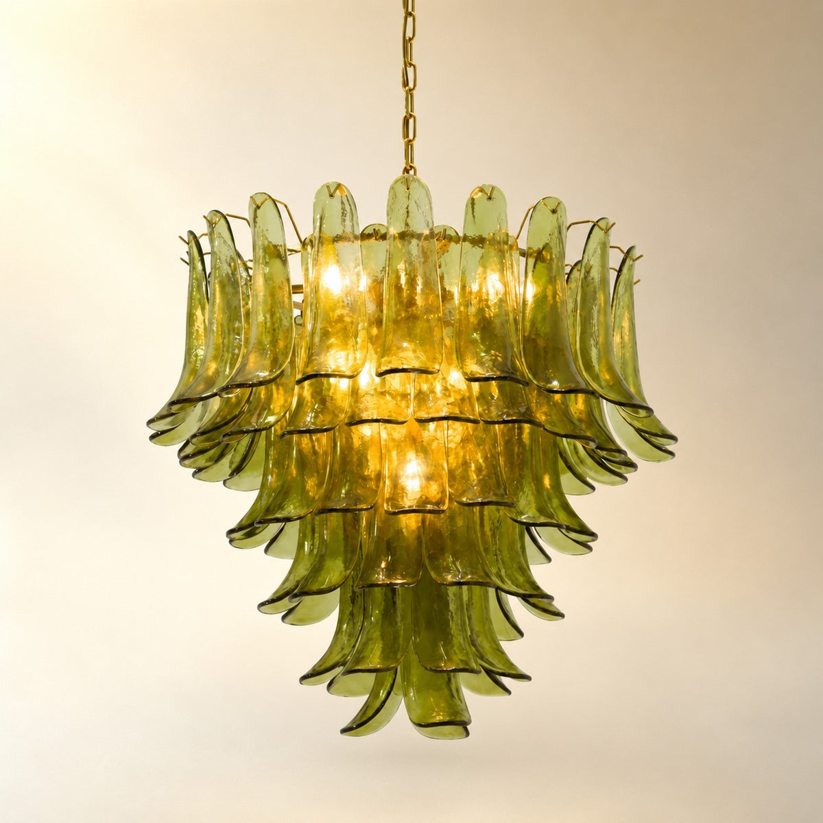 Green Petalo Murano Chandelier