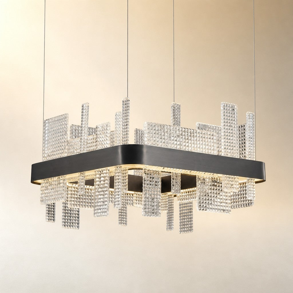 Grior Glass Pendant Light 19.7"