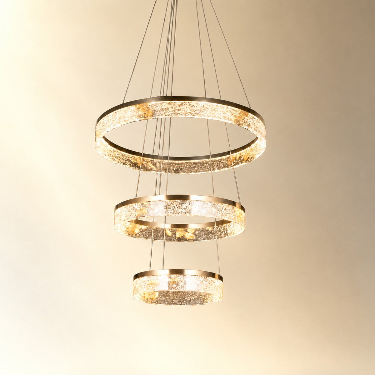 Halvan Modern Sculptural Ring Chandelier