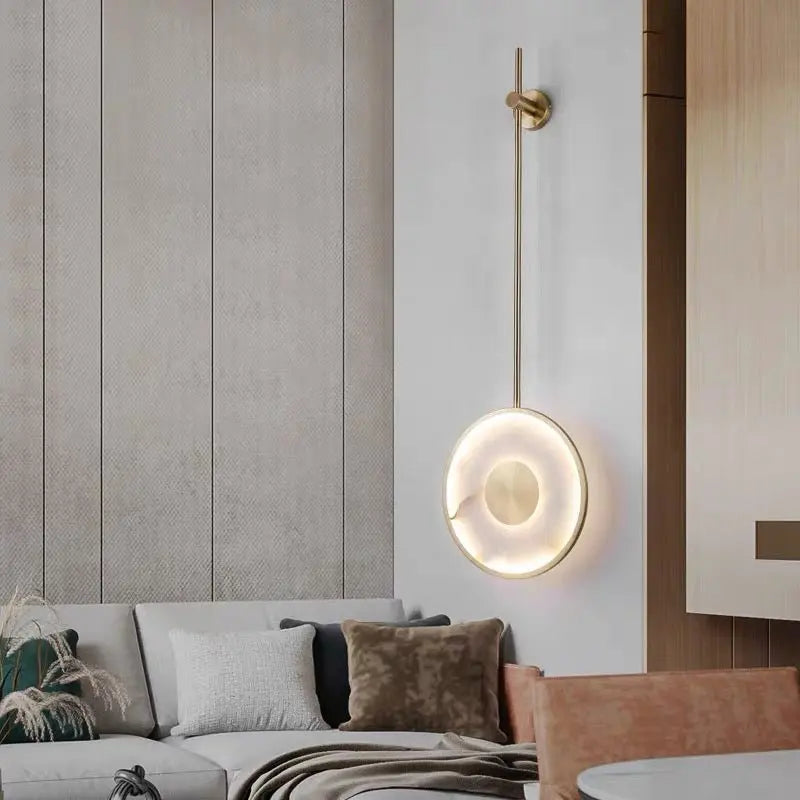 Icarus Alabaster Bedside Wall Mounted Lamps