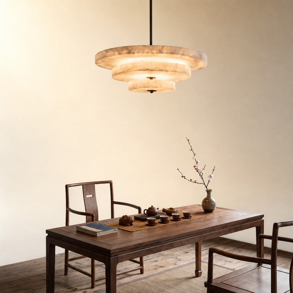 Ice Queen Alabaster Chandelier