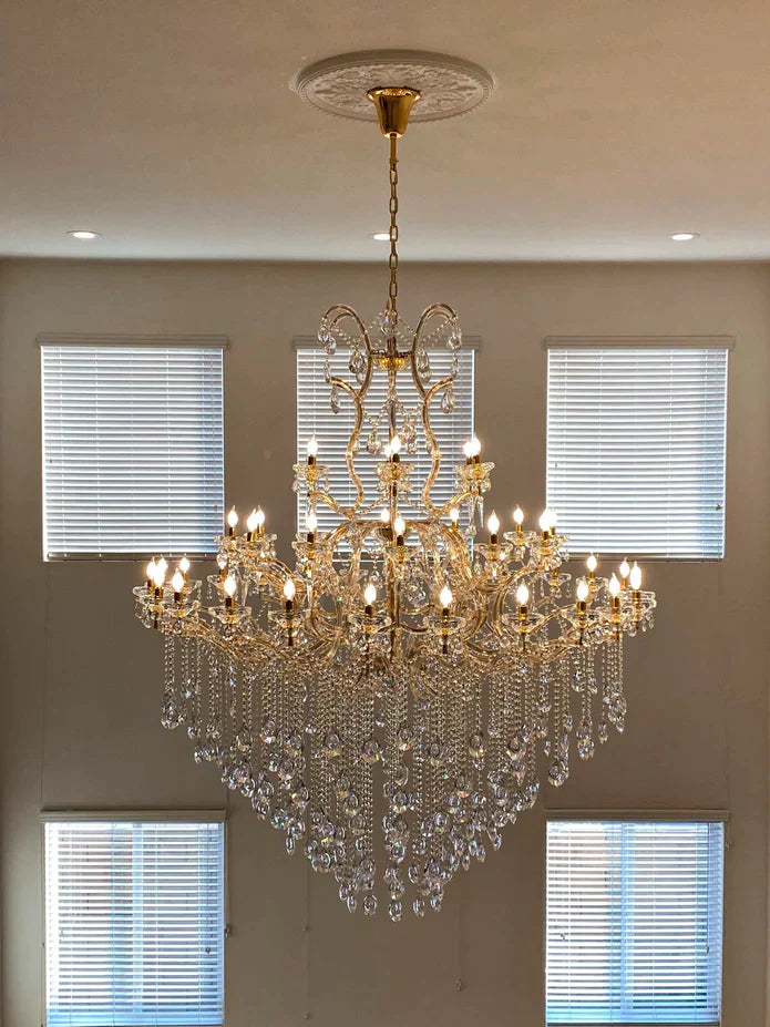 Classic Modern Multi-layers Crystal Chandelier