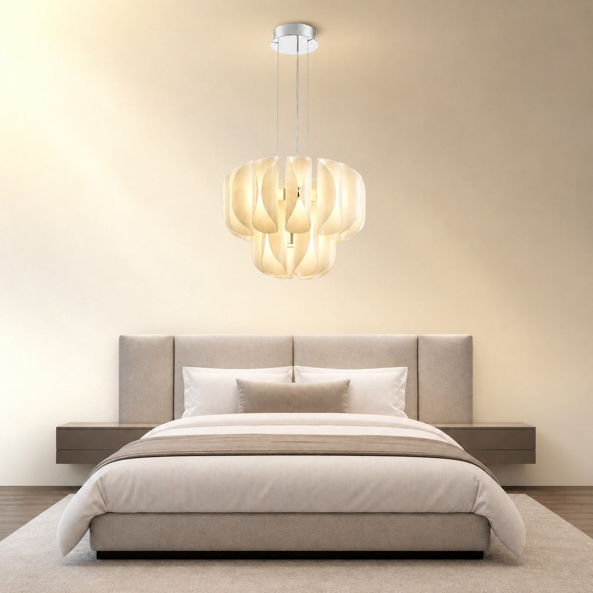 Ilyor Modern Chrome Chandelier 24"