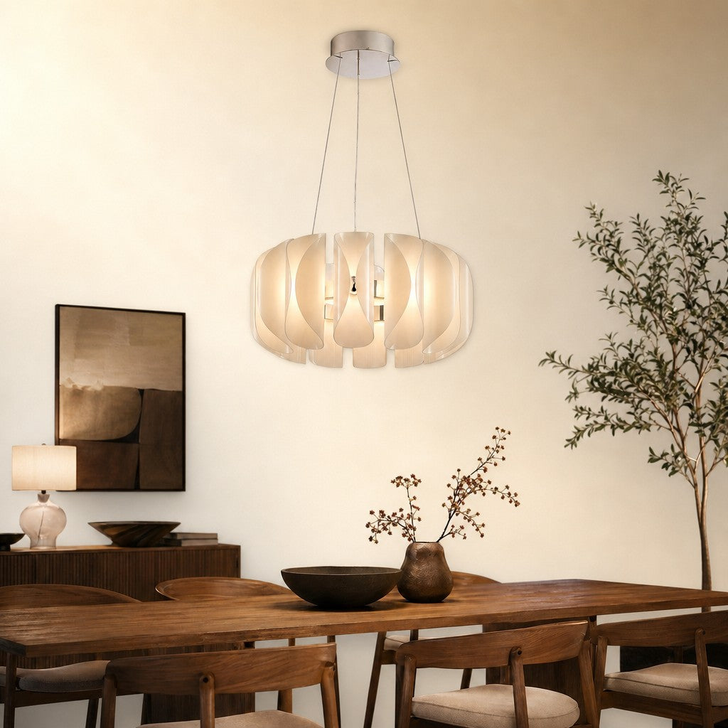 Ilyor Modern Glass Round Chandelier