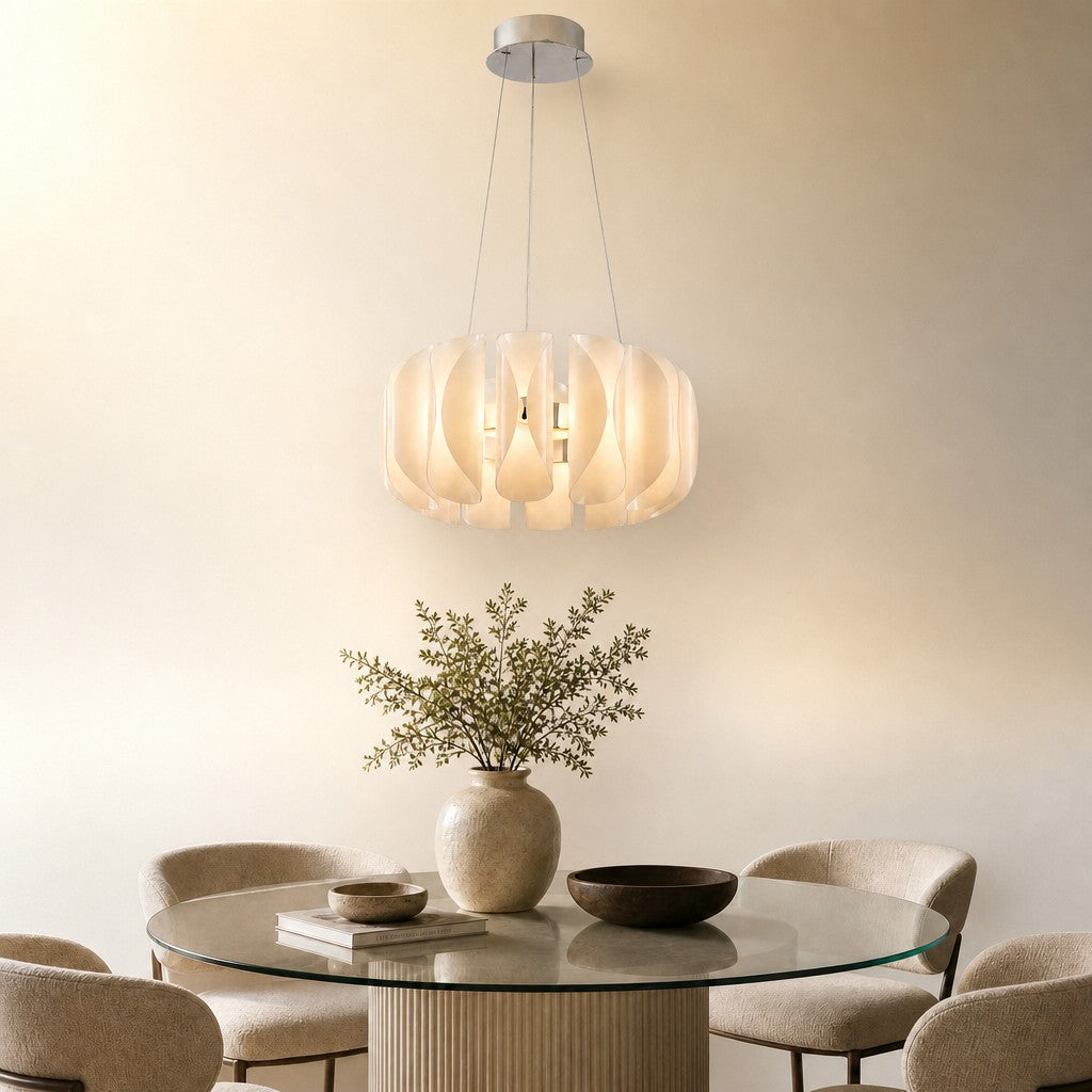 Ilyor Modern Glass Round Chandelier