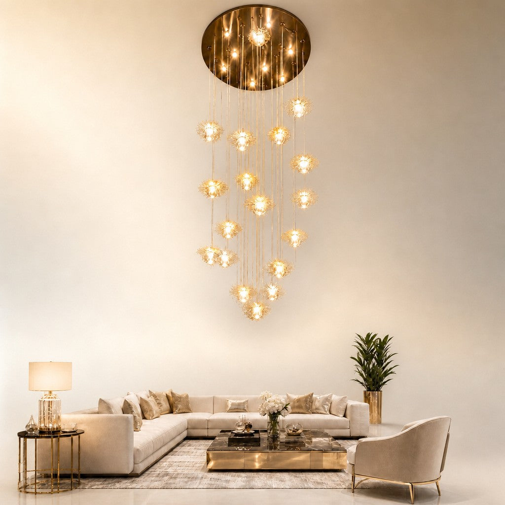 Kaivan Bubbles Grand Glass Chandelier
