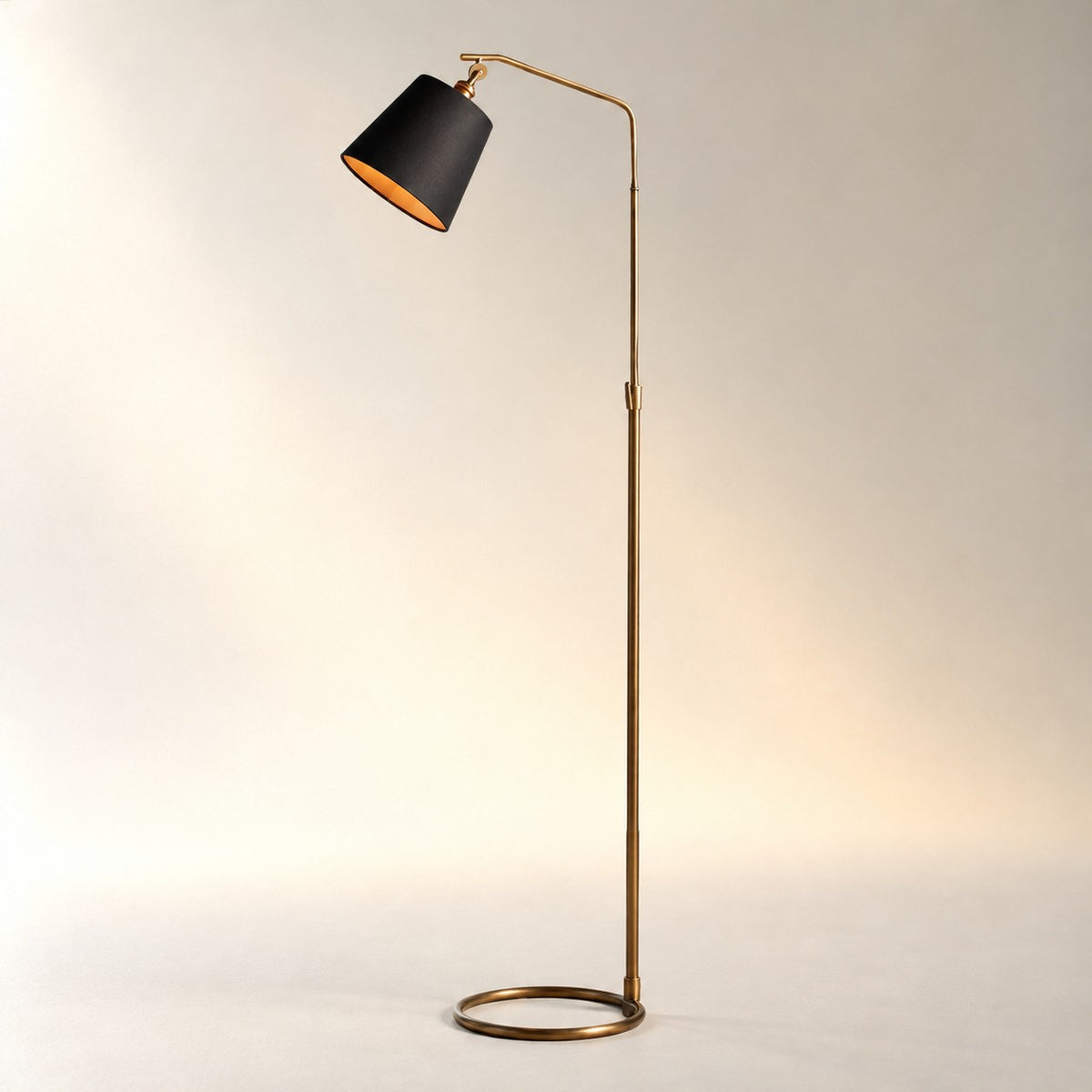 Kellen Antiqued Brass Floor Lamp