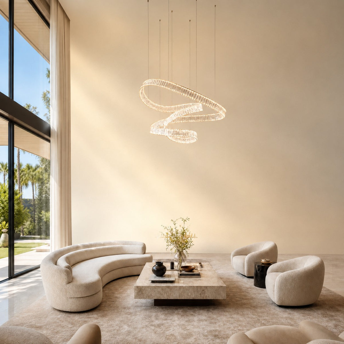 LED Rod Chandelier