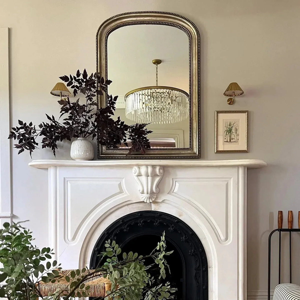Leyland Crystal Round Chandelier Art Deco K9 Glass Iron Frame