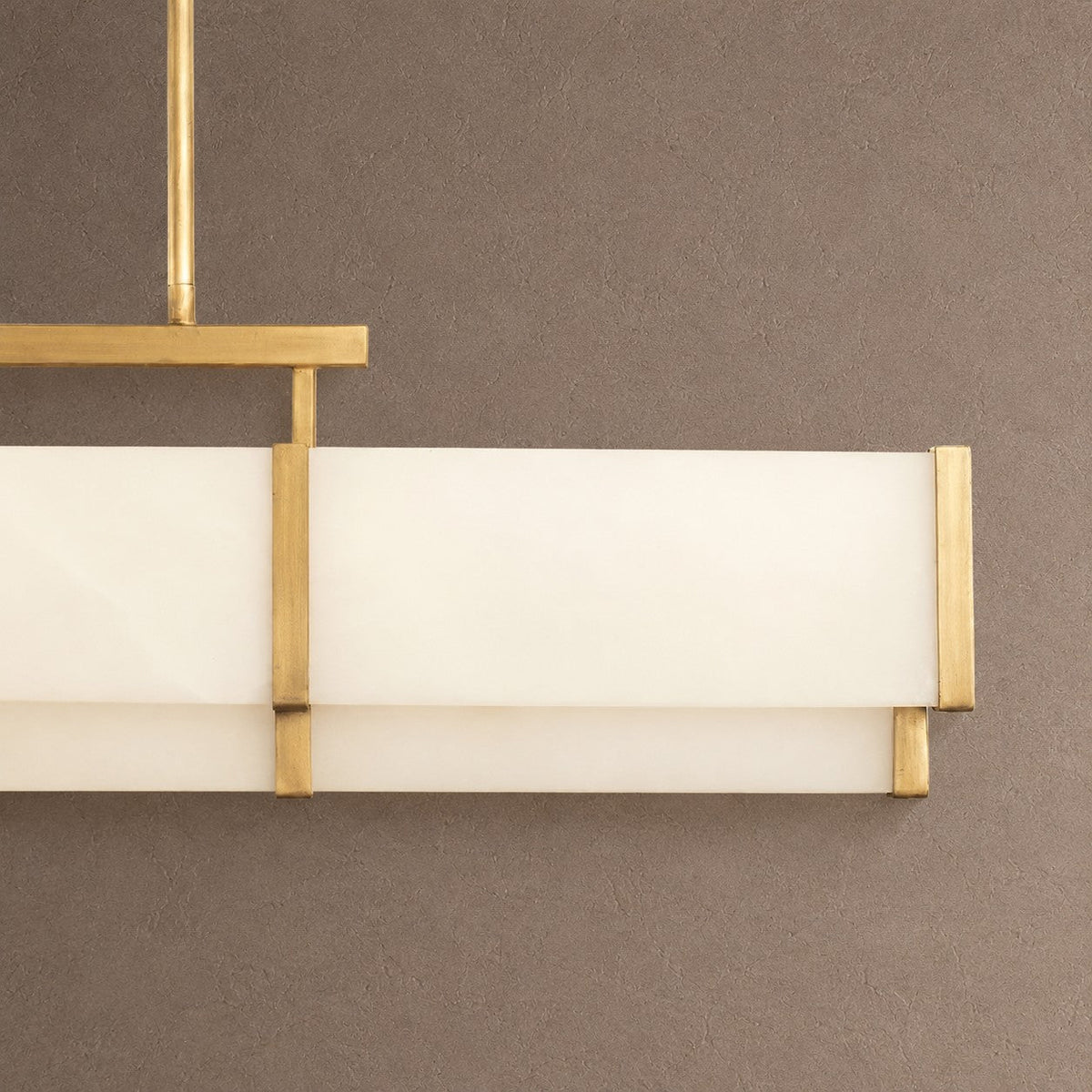 Linear Alabaster Panel Chandelier