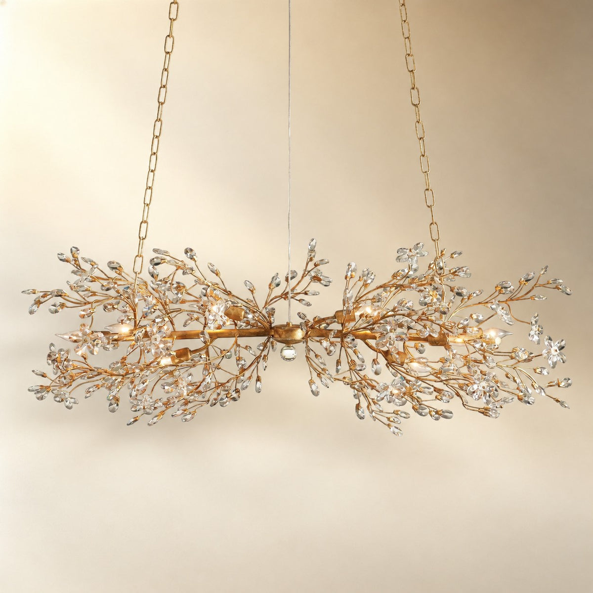 Linear Crystal Chandelier