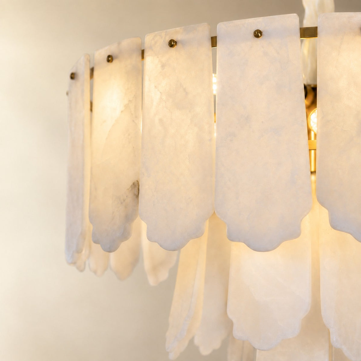 Lorian Modern Alabaster Round Pendant Light