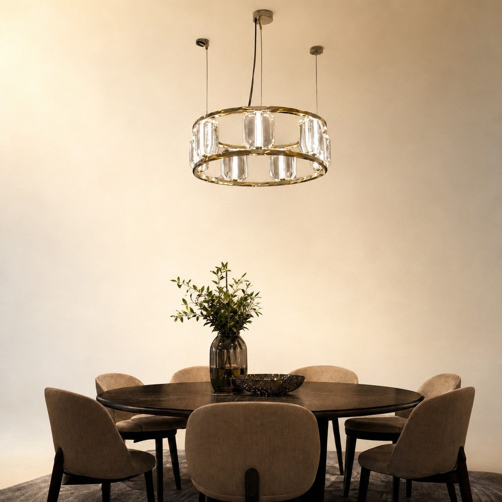 Lorvan Contemporary Crystal Chandelier