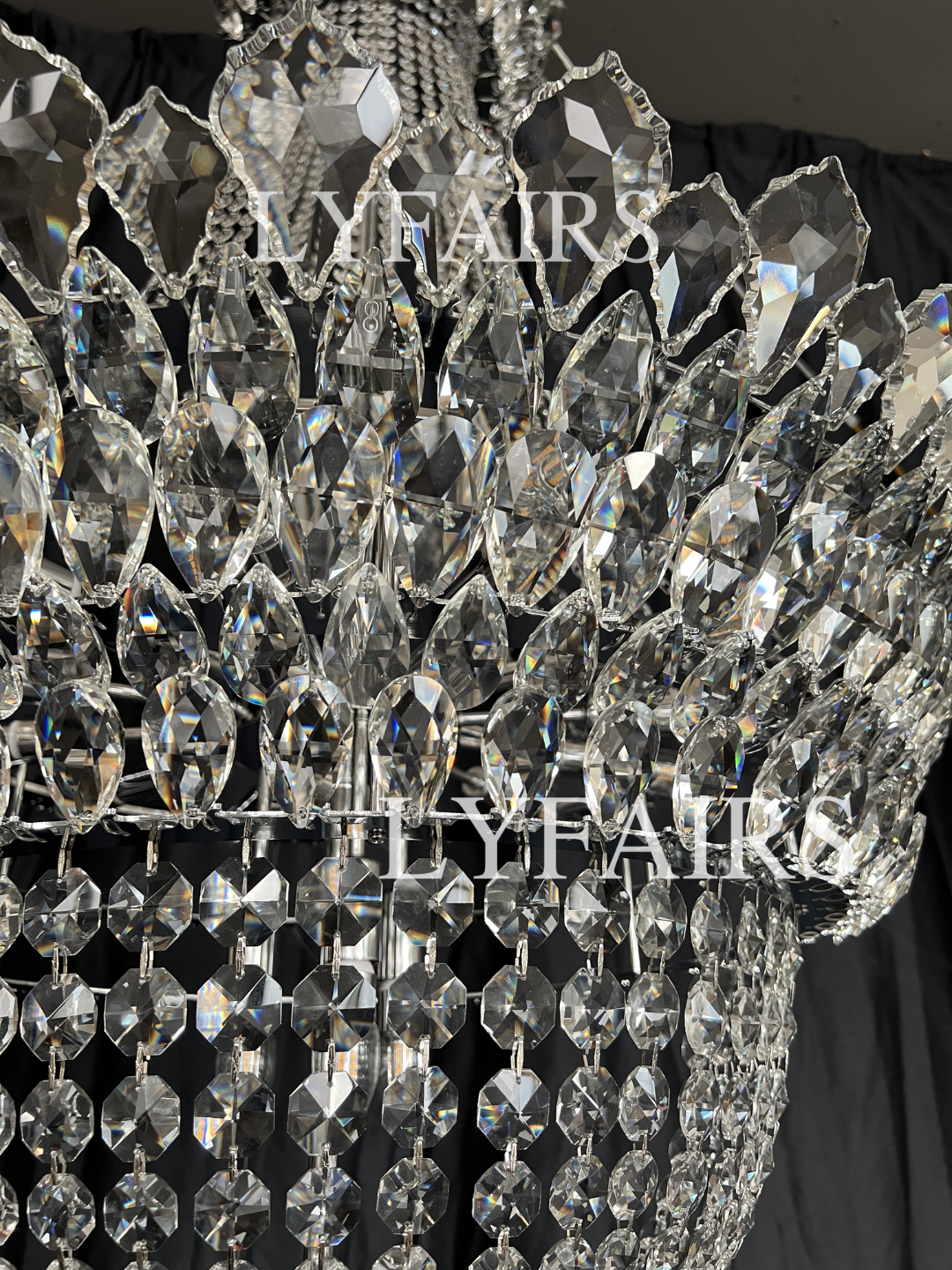 Empire Crystal Pendant Chandelier for Foyer/Entryway
