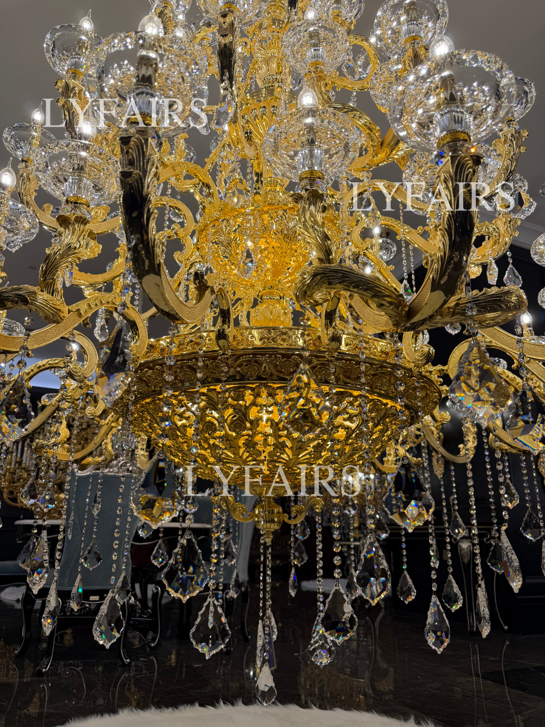 Versailles Imperial Grand Brass Crystal Chandelier for Palace/Mansion