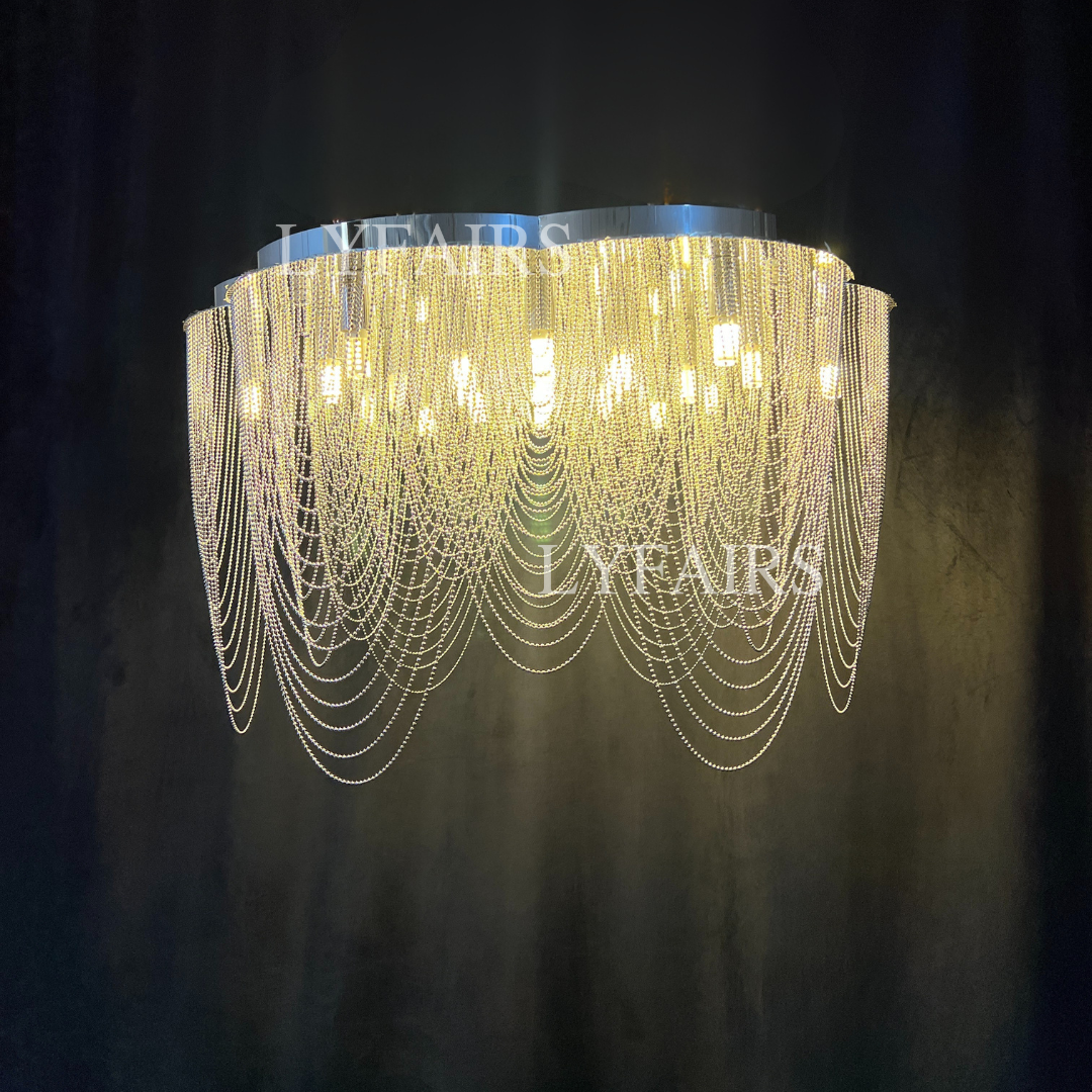 Post-Modern Art Flower Multi-tier Stainless Steel Pendant Chandelier for Living/Dining Room/Bedroom