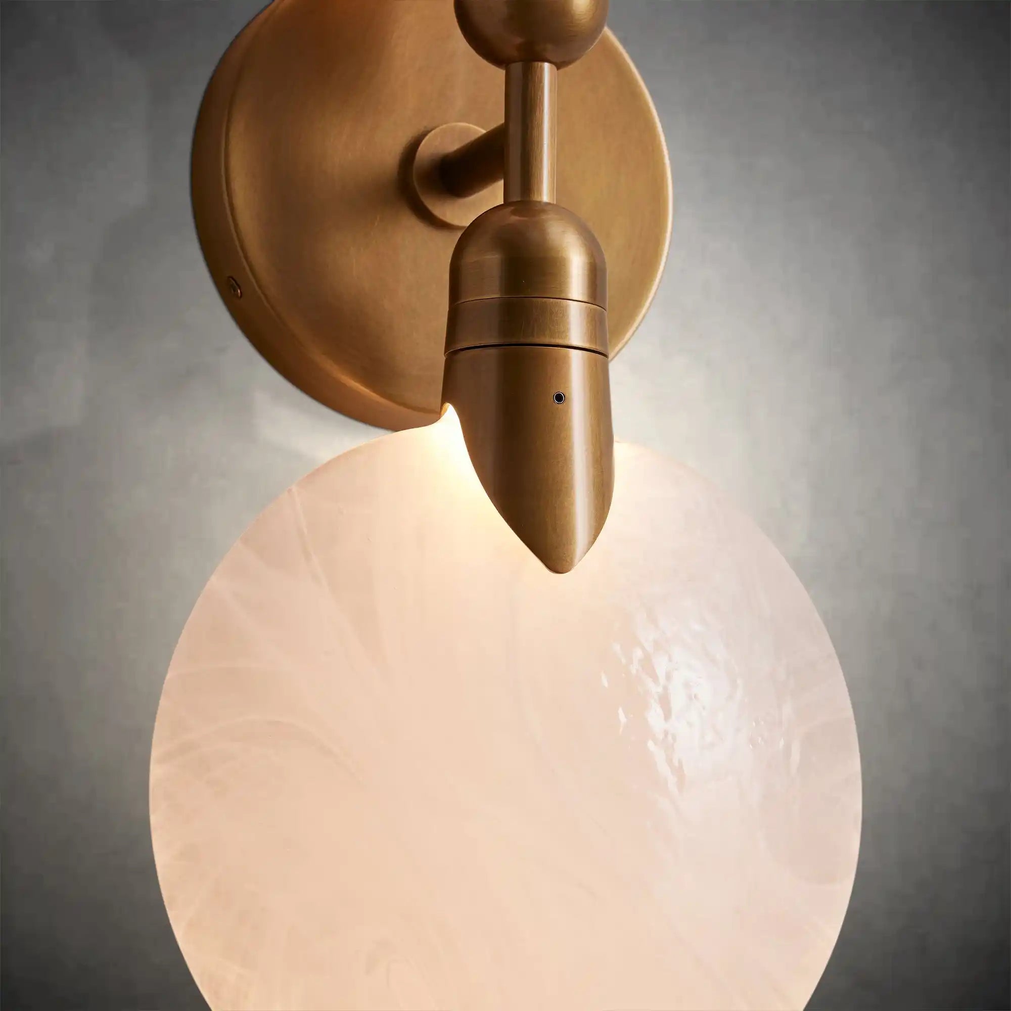 Lyla Modern Hand-Blown Glass Petal Double LED Wall Sconce