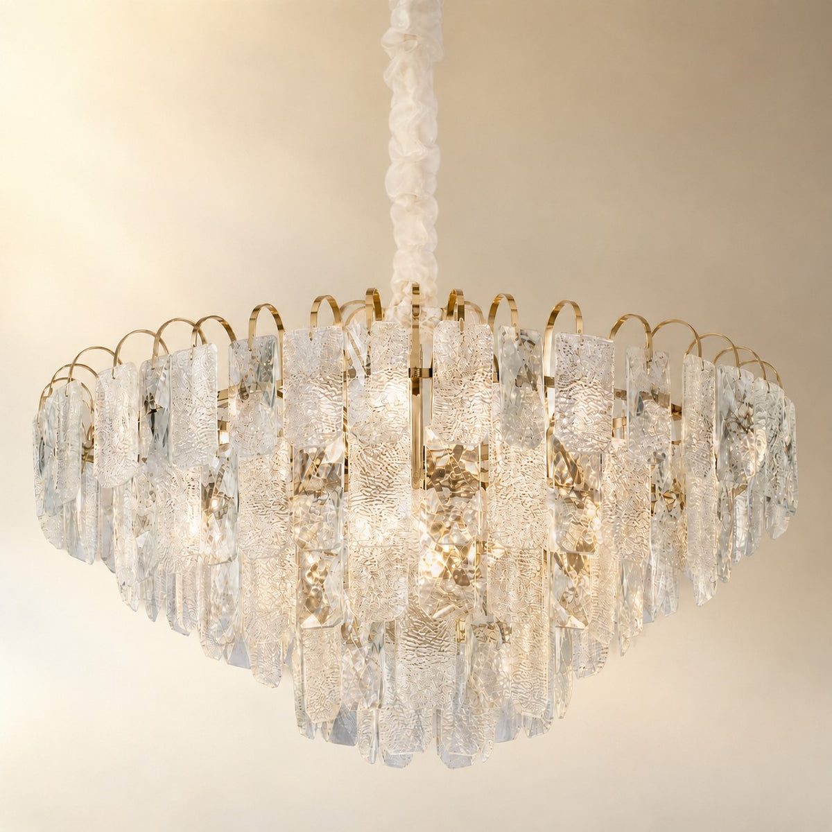 Madreperla Crystal Crown Chandelier