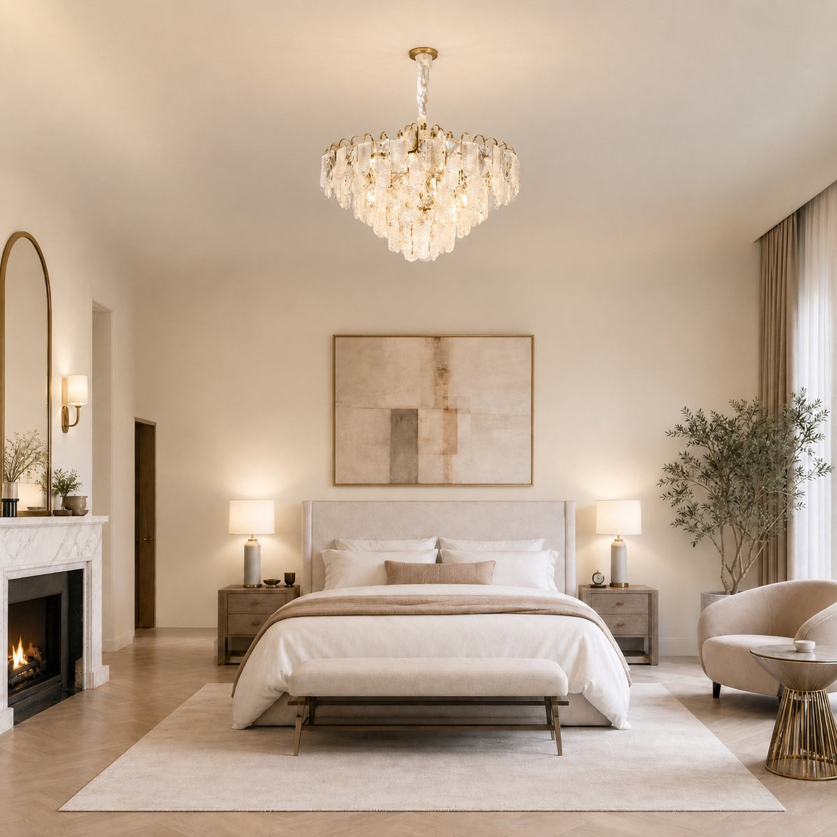 Madreperla Crystal Halo Chandelier