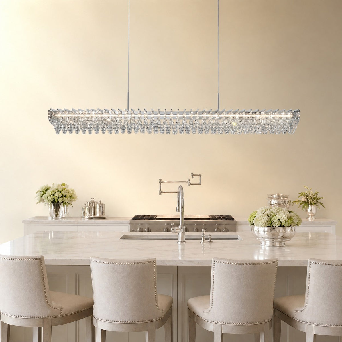 Marin Round Crystal Chandelier