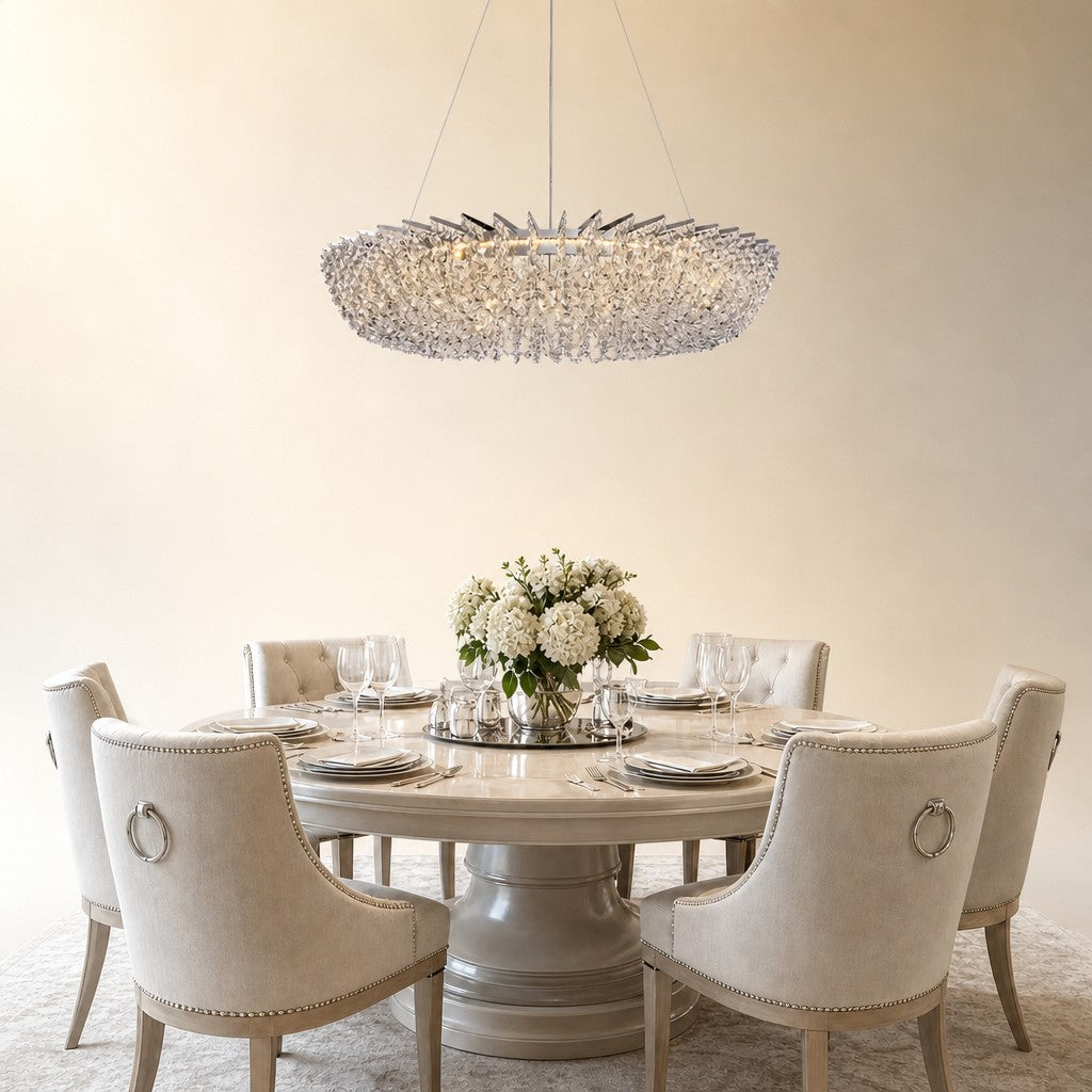 Marin Round Crystal Chandelier