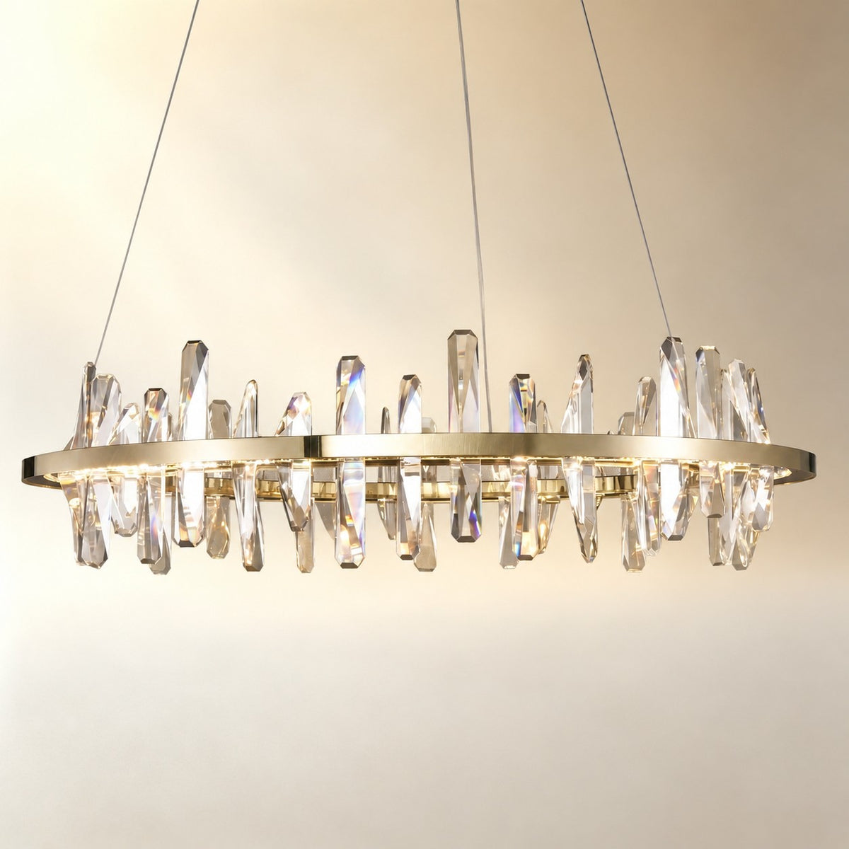 Mira Ring Crystal Chandelier