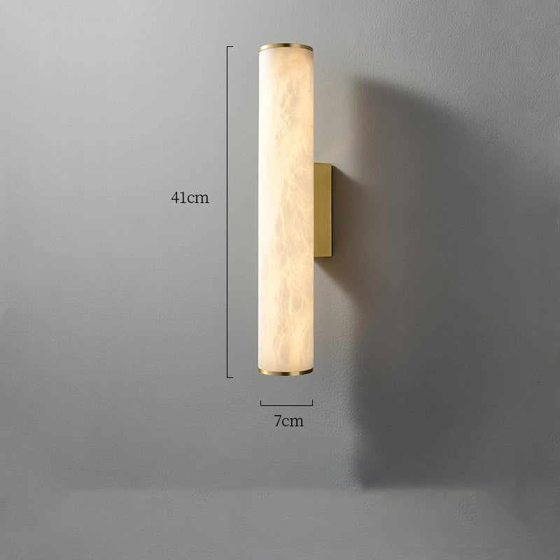 Modern Alabaster Bathroom Sconce