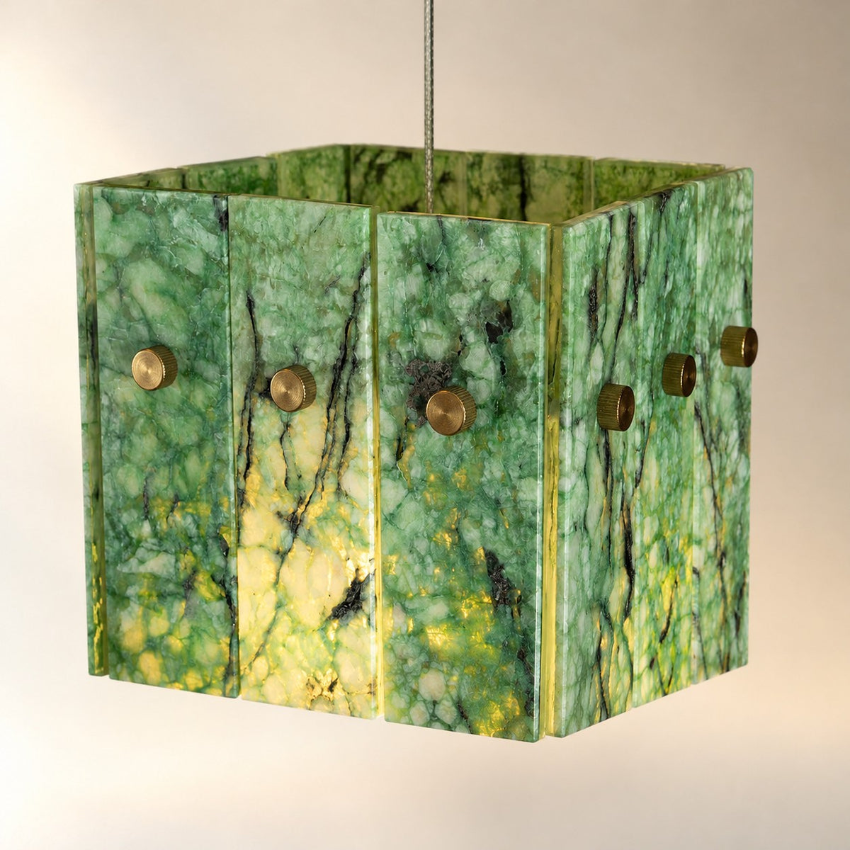 Modern Faceted Luxury stone Pendant Light
