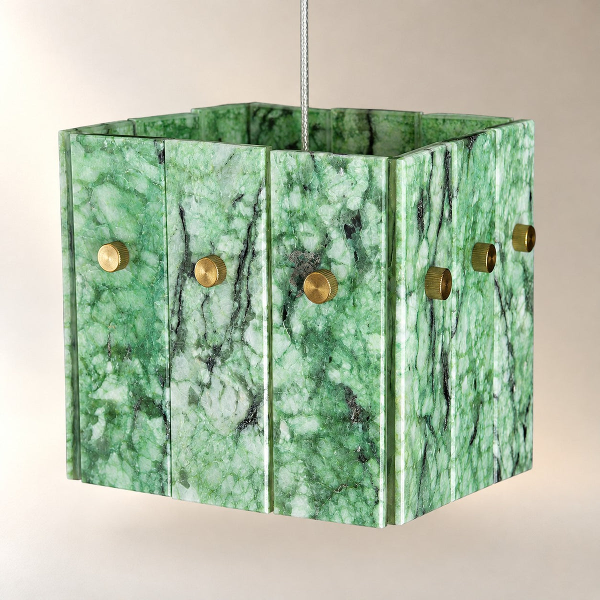 Modern Faceted Luxury stone Pendant Light