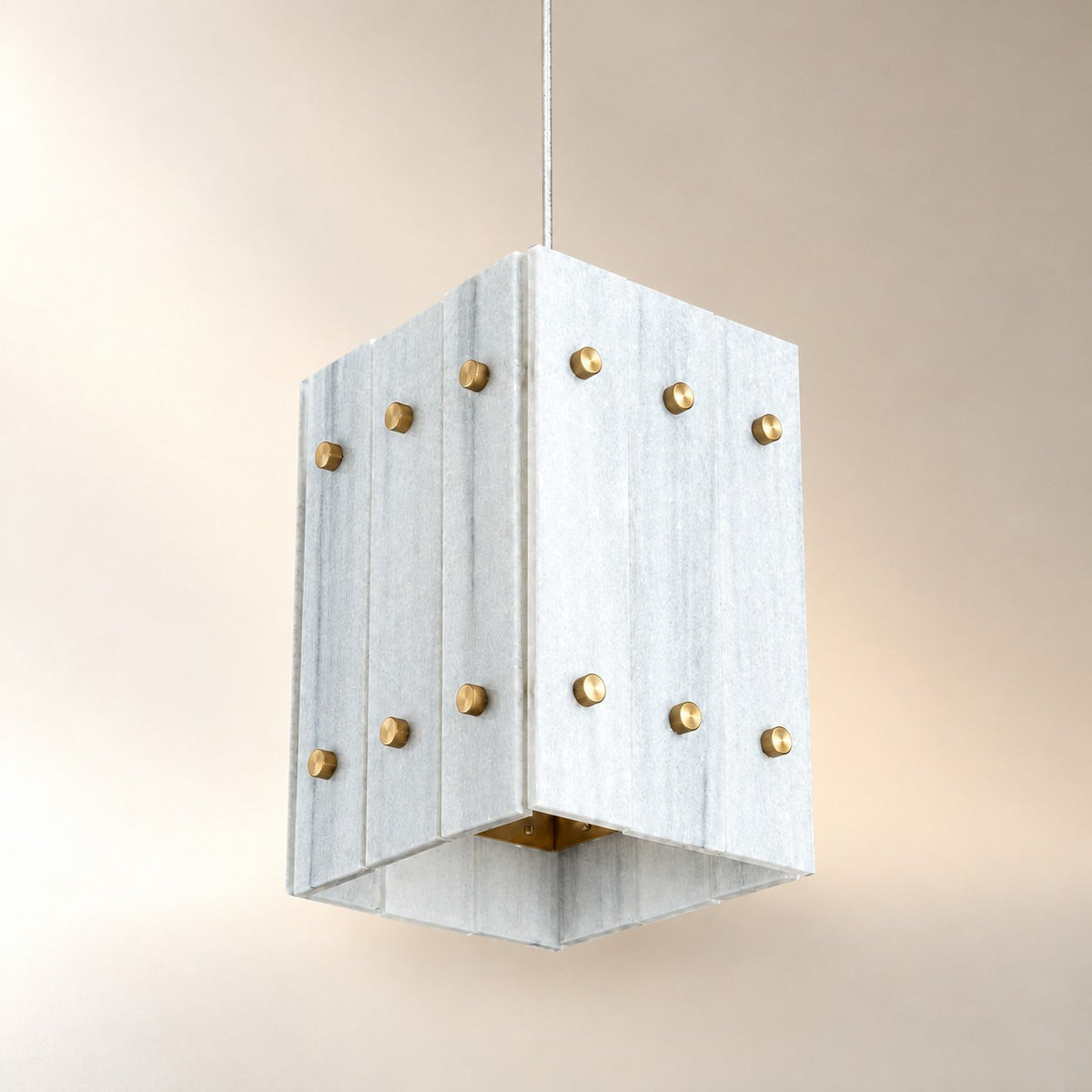 Modern Faceted Luxury stone Pendant Light