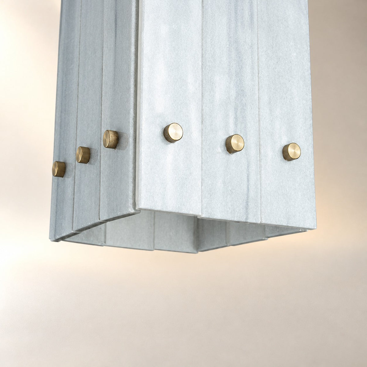 Modern Faceted Luxury stone Pendant Light