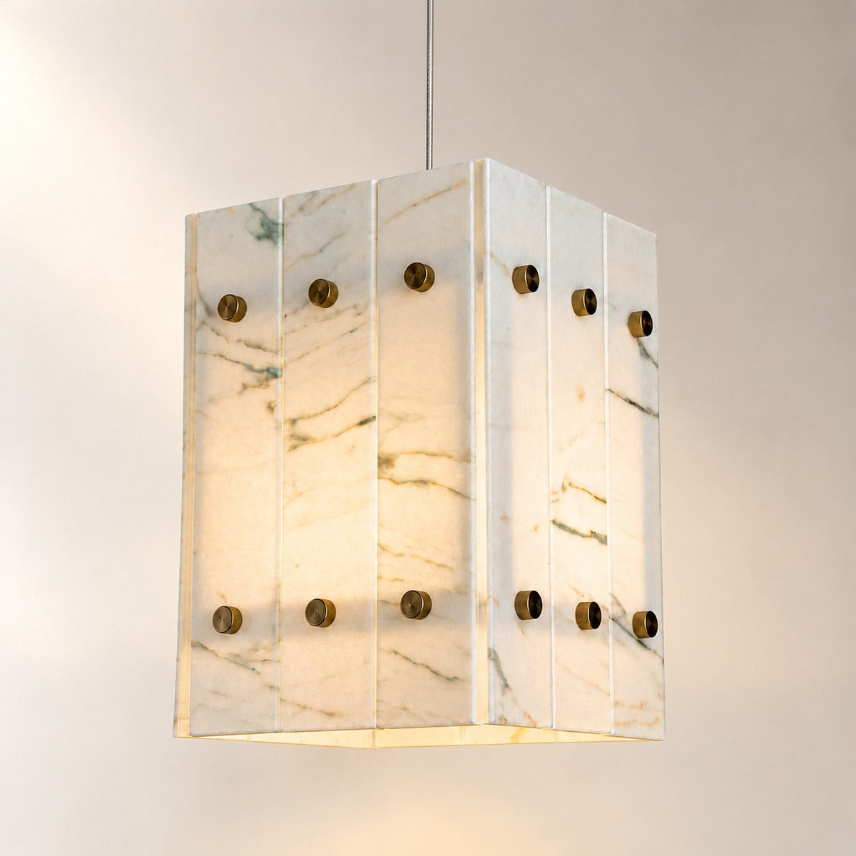 Modern Faceted Luxury stone Pendant Light