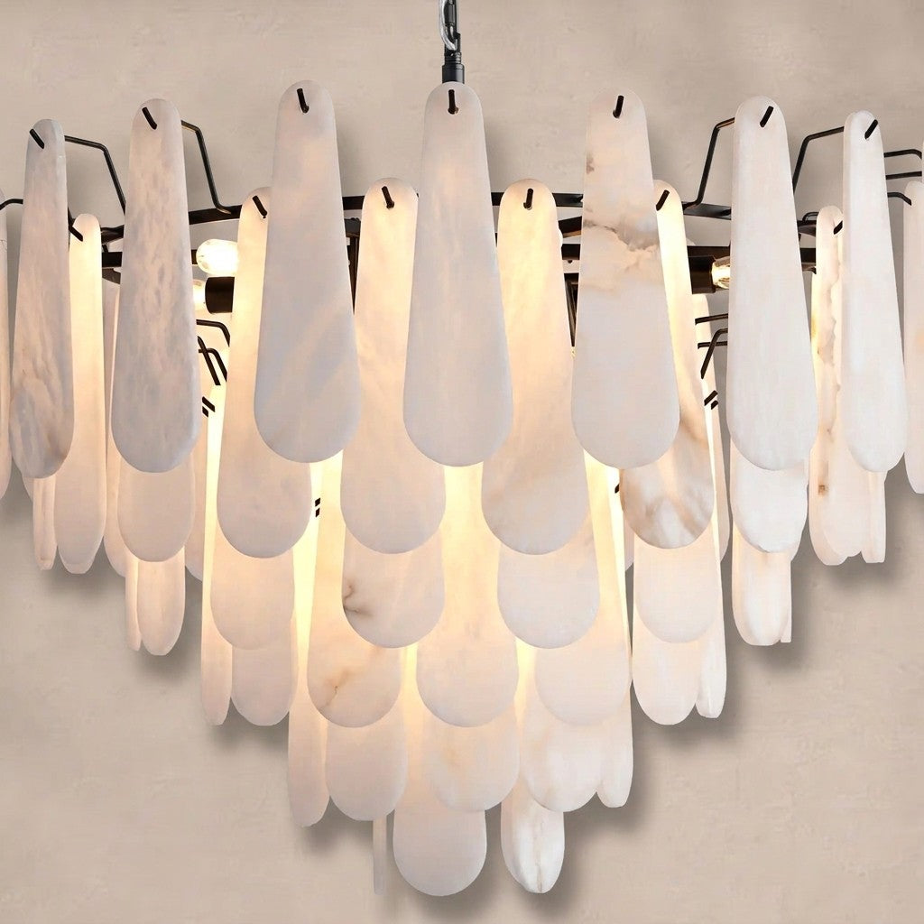 Modern Marble Round Chandelier