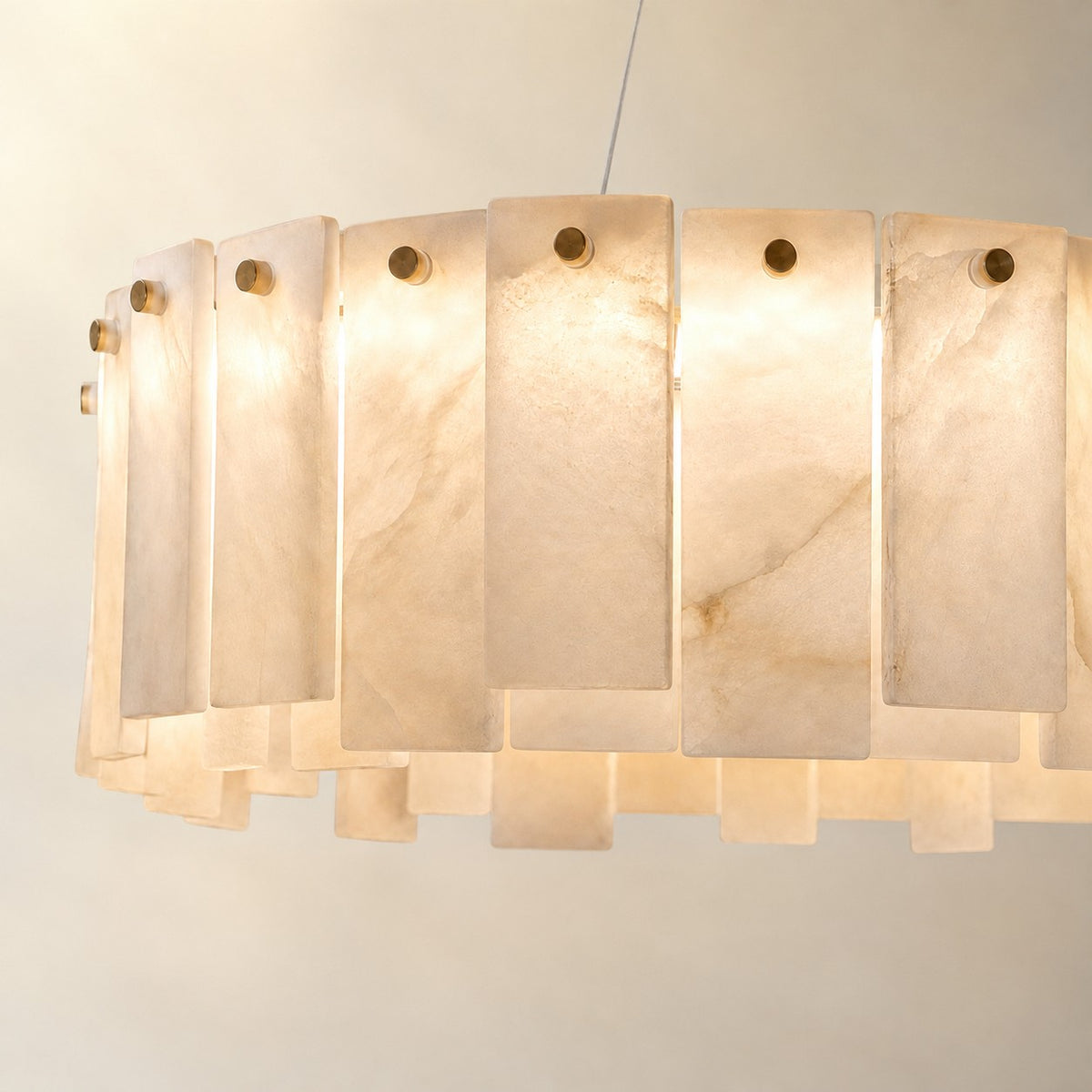 Modern Rectangular Layered Pendant Chandelier