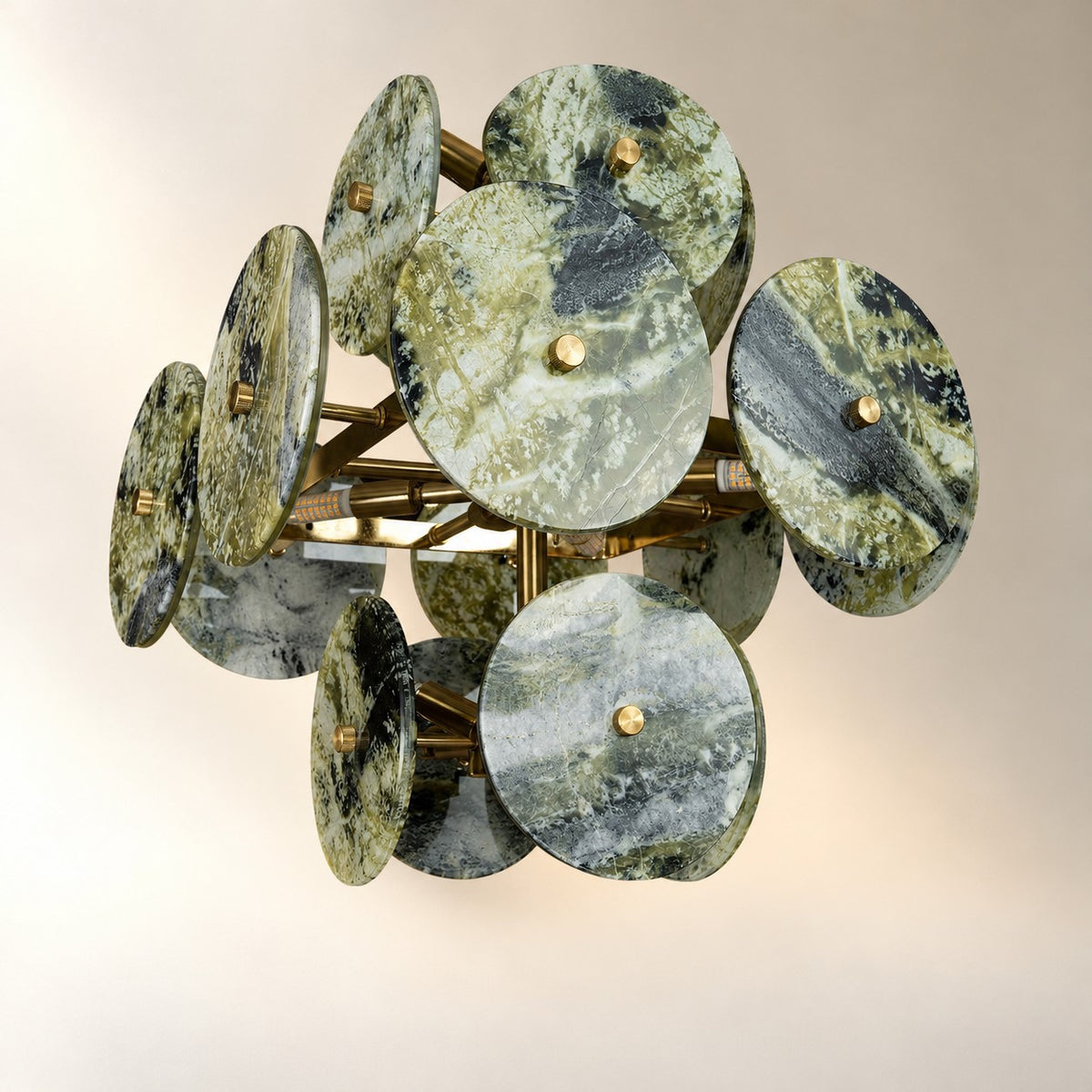 Modern Sculptural Luxury stone Cluster Chandelier