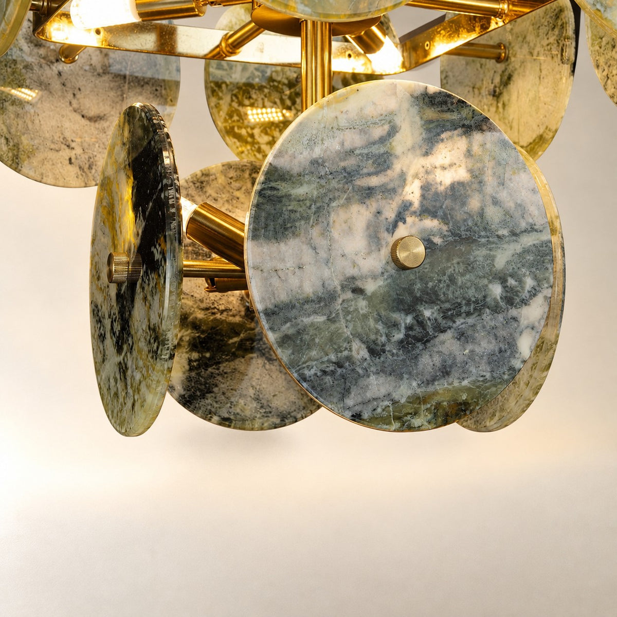 Modern Sculptural Luxury stone Cluster Chandelier