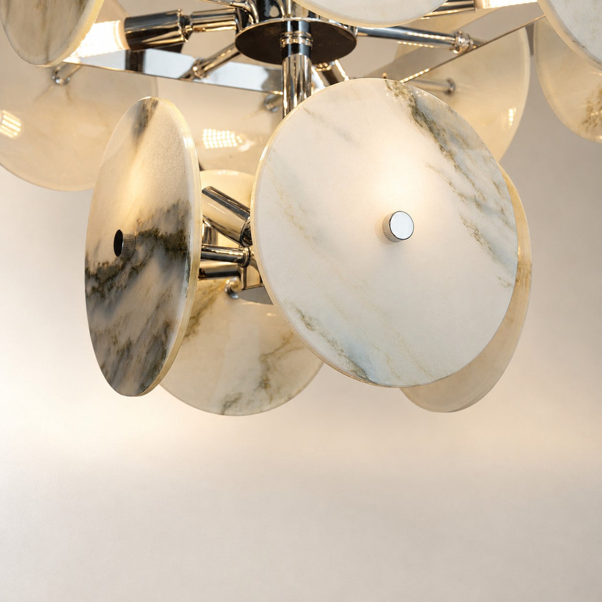 Modern Sculptural Luxury stone Cluster Chandelier